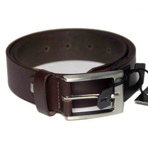 Lindenmann Germany Leather Belt Brown Men's Size 40